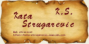 Kata Strugarević vizit kartica